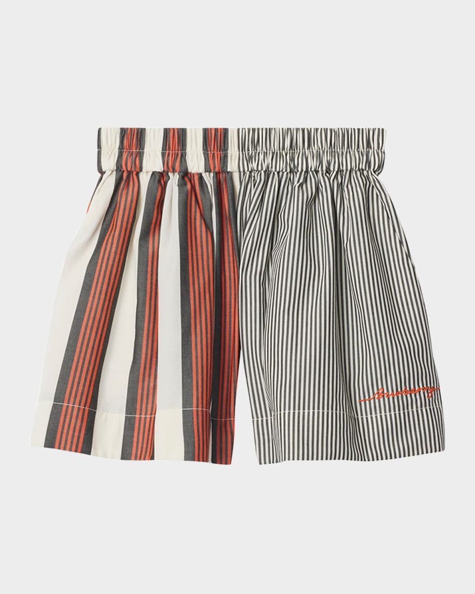 Girl's Marcy Mixed Stripes Shorts, Size 3-